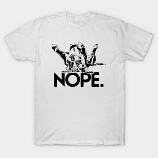 Funny Cute Boxer Dog saying nope not today T-Shirt